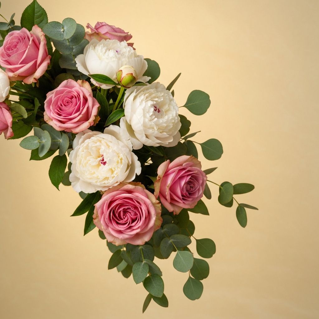 Bouquet de fleurs romantique